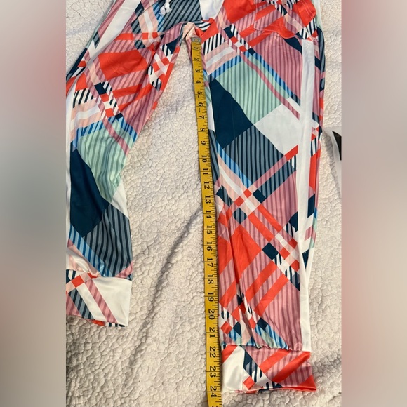 NEW SHEIN Unity Jogger Drawstring Full Print Pants With Pockets & Side Stripes - Picture 9 of 15